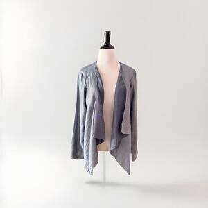 Alexis Jacket Women’s Size Medium Blue Draped Cardigan Shimmer Blue New NWT